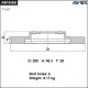 Диск тормозной пер. ADVICS A6F426B