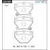 Дисковые тормозные колодки ADVICS задние SN106P