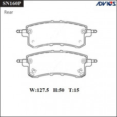 Дисковые тормозные колодки ADVICS SN160P