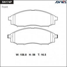 Дисковые тормозные колодки ADVICS SN174P