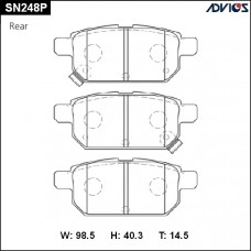 Дисковые тормозные колодки ADVICS SN248P