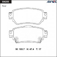 Дисковые тормозные колодки ADVICS SN255