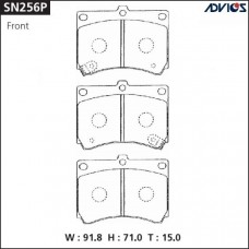 Дисковые тормозные колодки ADVICS SN256P Дисковые тормозные колодки ADVICS SN256P