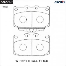 Дисковые тормозные колодки ADVICS SN276P