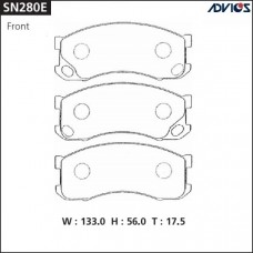 Дисковые тормозные колодки ADVICS SN280E