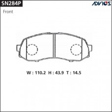 Дисковые тормозные колодки ADVICS SN284P