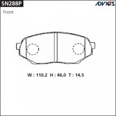 Дисковые тормозные колодки ADVICS SN288P