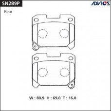 Дисковые тормозные колодки ADVICS SN289P