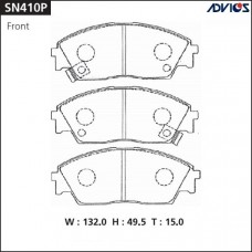 Дисковые тормозные колодки ADVICS SN410P