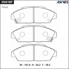 Дисковые тормозные колодки ADVICS SN418P