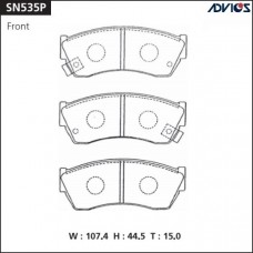 Дисковые тормозные колодки ADVICS SN535P