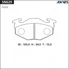 Дисковые тормозные колодки ADVICS SN629