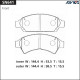 Дисковые тормозные колодки ADVICS SN641
