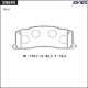 Дисковые тормозные колодки ADVICS SN644 Дисковые тормозные колодки ADVICS SN644
