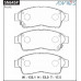 Дисковые тормозные колодки ADVICS передние SN645P