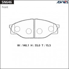 Дисковые тормозные колодки ADVICS SN646