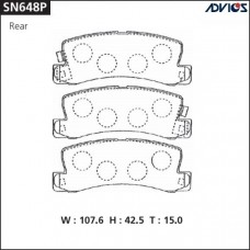 Дисковые тормозные колодки ADVICS SN648P