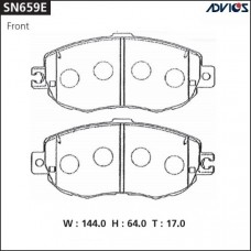 Дисковые тормозные колодки ADVICS SN659E