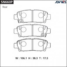 Дисковые тормозные колодки ADVICS SN660P