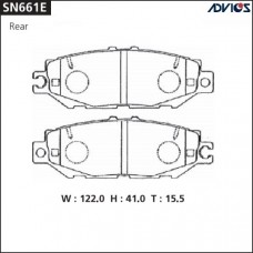 Дисковые тормозные колодки ADVICS SN661E