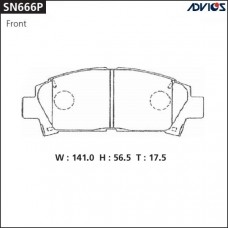 Дисковые тормозные колодки ADVICS SN666P