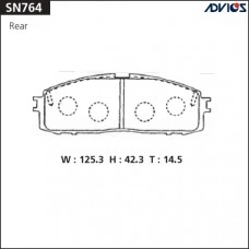 Дисковые тормозные колодки ADVICS SN764