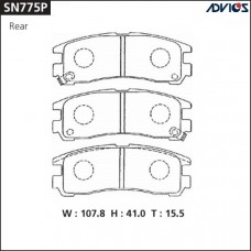 Дисковые тормозные колодки ADVICS SN775P
