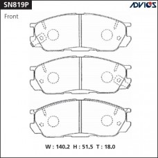 Дисковые тормозные колодки ADVICS SN819P