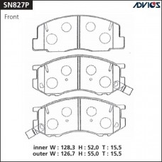 Дисковые тормозные колодки ADVICS SN827P