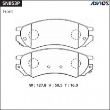 Дисковые тормозные колодки ADVICS SN853P