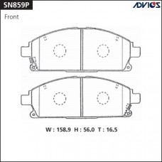 Дисковые тормозные колодки ADVICS SN859P