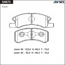 Дисковые тормозные колодки ADVICS SN875
