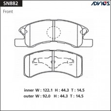 Дисковые тормозные колодки ADVICS SN882
