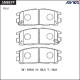 Дисковые тормозные колодки ADVICS SN887P