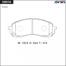 Дисковые тормозные колодки ADVICS SN914