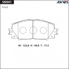 Дисковые тормозные колодки ADVICS SN941