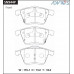 Дисковые тормозные колодки ADVICS передние SN944P