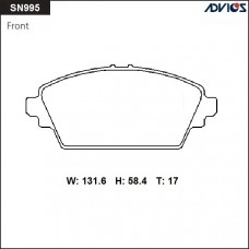 Дисковые тормозные колодки ADVICS SN995