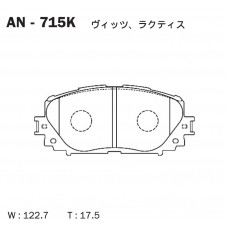 Дисковые тормозные колодки AKEBONO AN715K