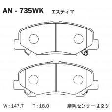 Дисковые тормозные колодки AKEBONO AN735WK