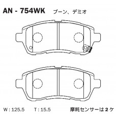 Дисковые тормозные колодки AKEBONO AN754WK