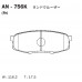 Дисковые тормозные колодки AKEBONO AN756K