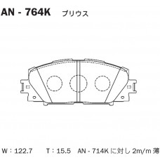 Дисковые тормозные колодки AKEBONO AN764K