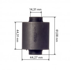 Сайлентблок задней нижней продольной тяги Avantech (к мосту) ASB0156