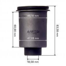 Сайлентблок переднего нижнего рычага, передний Avantech ASB0181