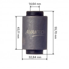 Сайлентблок переднего нижнего рычага, передний металлический Avantech Замена для арт. ASB0211 ASB0214 Сайлентблок переднего нижнего рычага, передний металлический Avantech Замена для арт. ASB0211 ASB0214