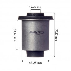 Сайлентблок переднего нижнего рычага задний Avantech Замена для арт. ASB0414 ASB0542