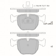 Колодки тормозные дисковые Avantech передние (противоскрипная пластина в компл.) AV035
