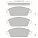 Колодки тормозные дисковые Avantech передние (противоскрипная пластина в компл.) AV063