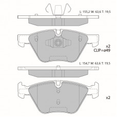 Колодки тормозные дисковые Avantech передние (противоскрипная пластина в компл.) AV068